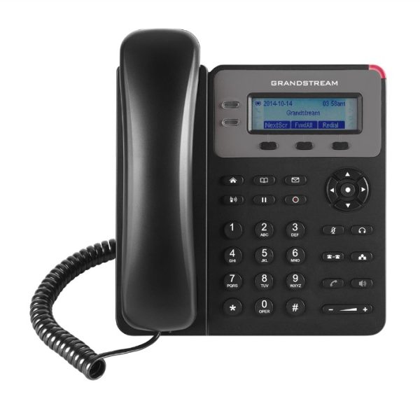 Grandstream GXP1610P 1 Line IP Phone, 1 SIP Account, PoE, no PSU, 2 Call Appearances, 3-Way Voice Conferencing, 132x48 2.95’’ LCD screen