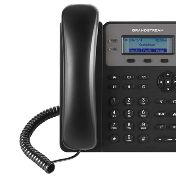 Grandstream GXP1615 1 Line IP Phone, 1 SIP Account, 132x48 Colour LCD Screen, HD Audio, Powerable Via PoE