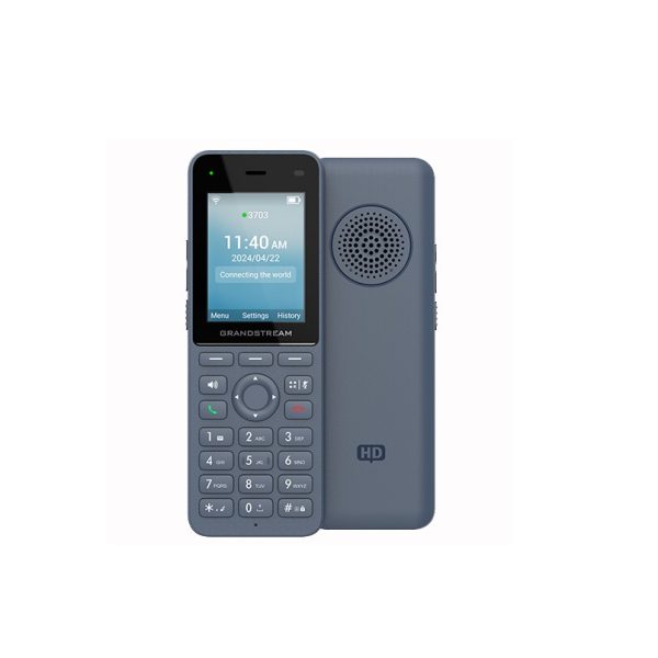Grandstream WP826 Cordless Wi-Fi IP Phone with Integrated Dual-Band Wi-Fi, 12-Hour Talk Time, 3 SIP Accounts, 3 Lines, HD Voice, Bluetooth