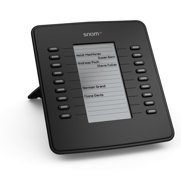 SNOM D7 Expansion Module USB for D785, D765, D745, D735, D725, D717 & D715,  Black,18 Multi-color LED keys, Supports All 700 Series Telephones