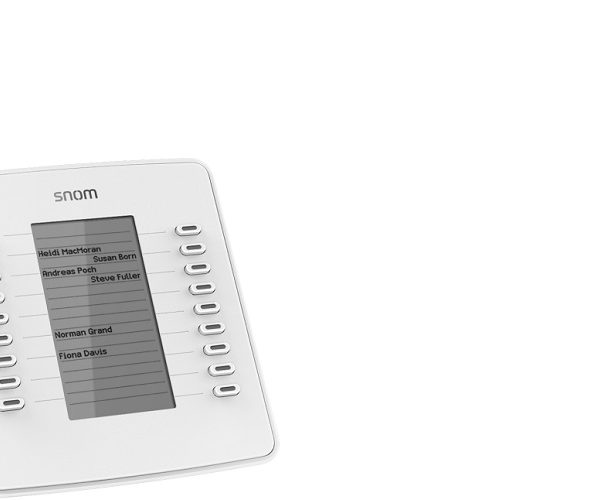 SNOM D7W Expansion Module USB for D785, D765, D745, D735, D725, D717 & D715, White, 18 Freely Programmable, Coloured LED Buttons