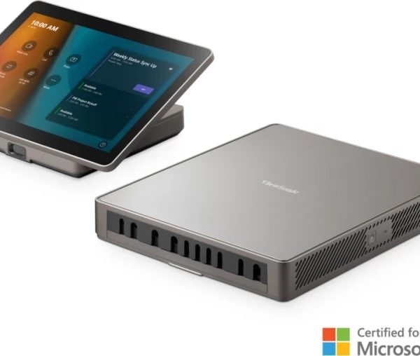 Viewsonic Small and Medium Room MTR. Bundle for Microsoft Teams Rooms includes computing engine MPC310-W31-TU and touch console MRC1010-TN