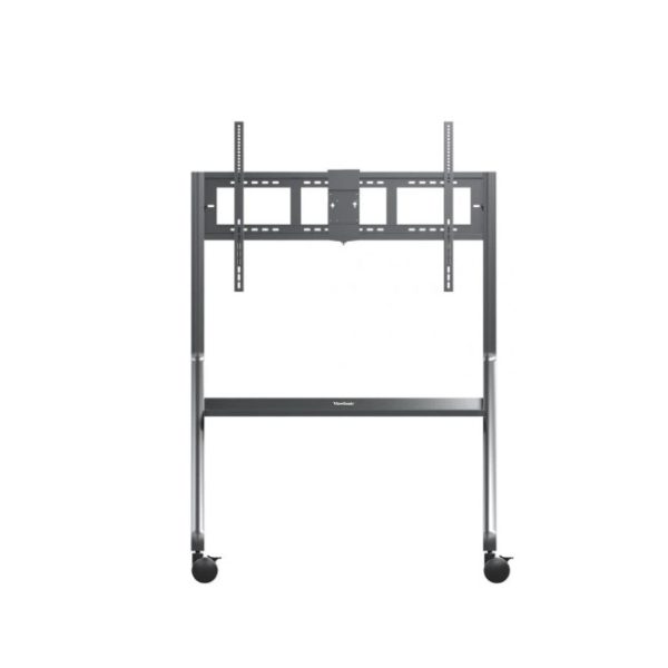 ViewSonic VB-STND-009 Slim Trolley Cart for 55' to 105' Display, Streamlined, height-adjustable design, 360° silent wheels with quick-release brakes
