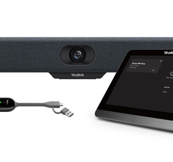 Yealink Meeting Bar A10 Microsoft Teams and Zoom Rooms on Android, Video Collaboration Bar, Small Rooms&Home Offices, for 1-5 people, Touch Panel