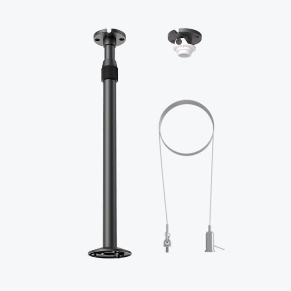 Yealink CM-MountKIT, Next-Level Mic Deployment, All-in-One Solution:Every Scenario,3 Suspension Ropes, 1 Ceiling Mount, 1 Length-Adjustable Pole