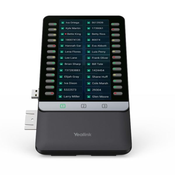 Yealink EXP55 Color Expansion Module, 5.5' Display, 78 Programmable Keys, Dual-Color LEDs, 3-Page View, USB Port, Compatible with T7X/T8X Series