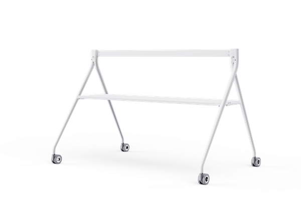 Yealink Floorstand for MeetingBoard 86' with Tray,Perfect fit for Yealink MeetingBoard 86',Wheeled for easy transport Stable, White, EOS