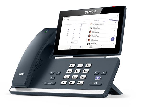 Yealink MP58 Microsoft Teams Android Phone, Teams and Skype Compatible, 7' Colour Touch Screen, HD Audio, Built-in Bluetooth and WiFi, EOL