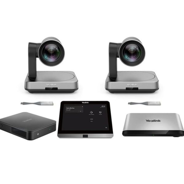 Yealink MVC940 Windows based MTR, MCore Pro, AVHub, 8' Touch Screen, 2x UVC84 12x Optical Zoom Camera, 2x WPP20, No Audio Devices Included