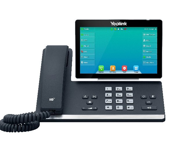 Yealink SIP-T57W, 16 Line IP HD Phone, 7' 800 x 480 colour screen, HD voice, Dual Gig Ports, Built in Bluetooth and WiFi, USB 2.0 Port, SBC Ready