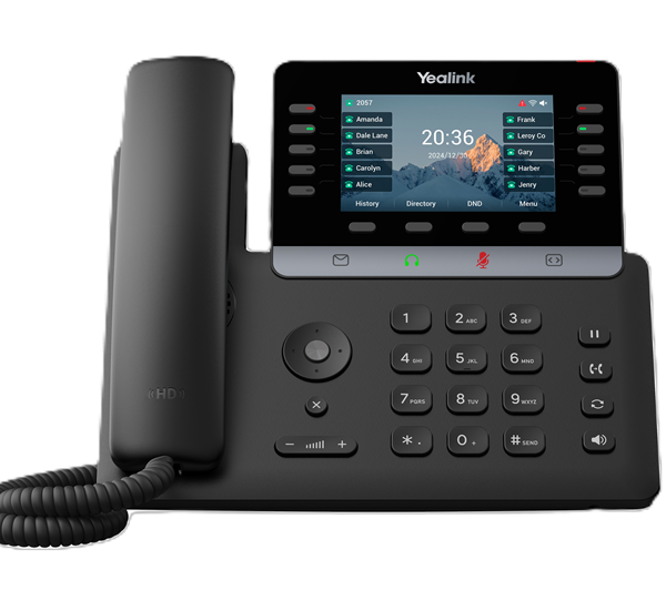 Yealink SIP-T74U (SBC READY) IP Phone, 4.3' Color Display, 16 SIP Accounts, HD Voice, USB & PoE, Linux 6.1, TEE Encryption