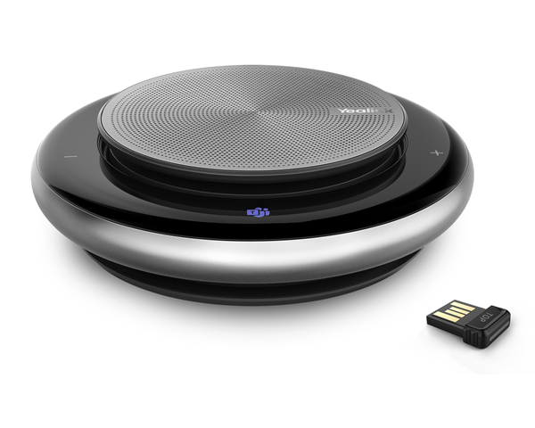 Yealink CP900 Portable Speakerphone Microsoft Teams USB/Bluetooth, High-Quality Audio, Includes BT50 Bluetooth Dongle ( Dongle in Hand Strap )
