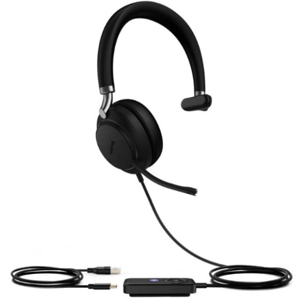 Yealink UH38 Mono Mode USB and Bluetooth Headset, USB-A,Teams Call Controller with Built-In Battery Dual Noise-Canceling Mics, Busy Light, Teams EOL