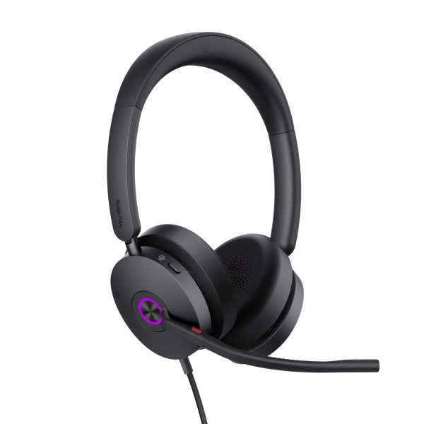 Yealink UH48 Teams USB Wired Headset Hybrid Active Noise Cancellation, Four-Microphone Noise-canceling Technology,  Swift Plug & Play All-Day Comfort