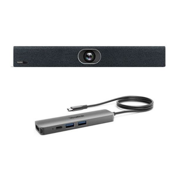 Yealink UVC40-BYOD Meeting Kit - Huddle & Small Rooms, Auto Framing, Speaker Tracking, Remote Device Management, 8 Microphone Array & Built-in Speaker