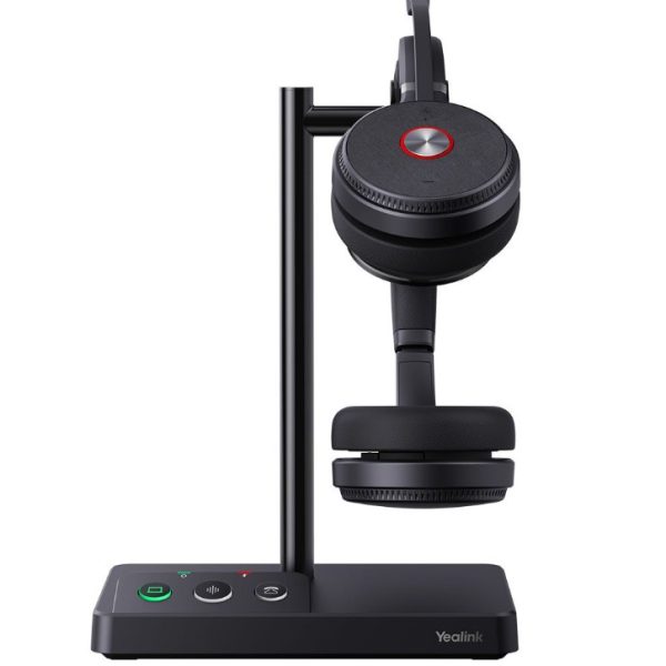 LAST STOCK Yealink WH62 Dual UC DECT Wireless Headset, Busylight On Headset, Leather Ear Cushions, Microsoft Teams & UC Certified,Noise Killer, HD voi