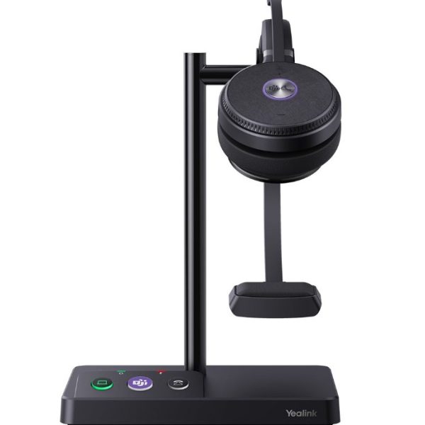 LAST STOCK Yealink WH62 Mono Teams DECT Wireless Headset, Busylight On Headset, Leather Ear Cushions, Multi-devices connection, Breathable Wearing, HD