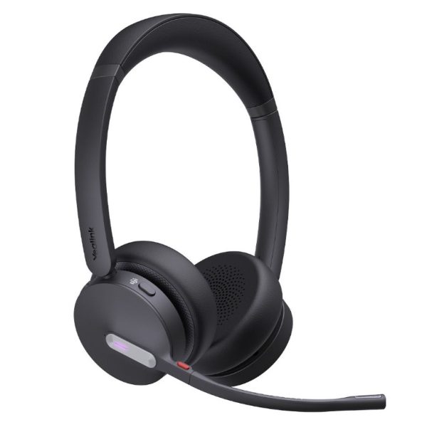 Yealink WH64 Hybrid Dual UC DECT Wireless Headset, DECT & Bluetooth Hybrid Wireless Technology, 3-Mic Noise Cancellation, UC Certified, Dongle WDD60