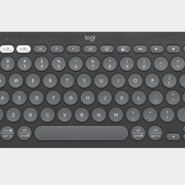 Logitech PEBBLE KEYS 2 K380S Slim, minimalist Bluetooth® Wireless Keyboard with customizable keys (Graphite)