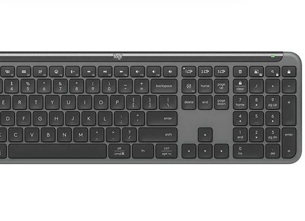 Logitech SIGNATURE SLIM COMBO MK950 -Graphite Keyboard Full-size layout with number pad Mouse 1000 DPI 1-Year Limited Hardware Warranty