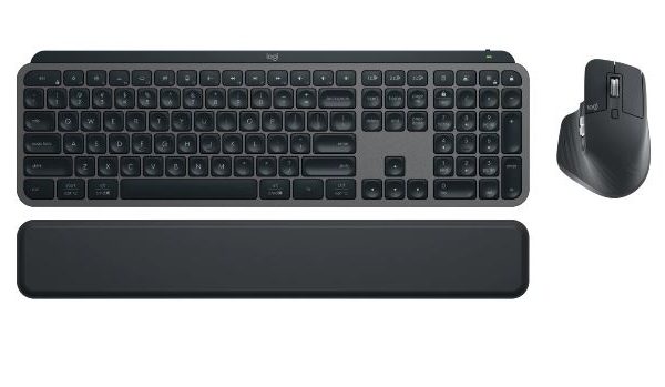 Logitech MX KEYS S COMBO Performance Combo: MX Master 3S, MX Keys S & MX Palm Rest 8000 DPI (Graphite)