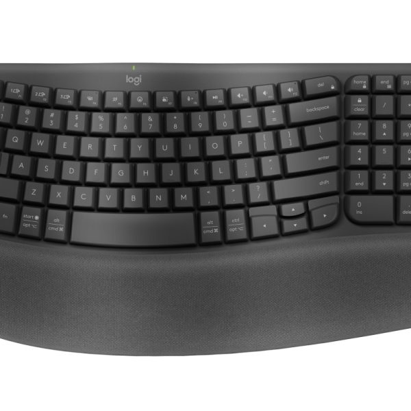 Logitech Ergo Series Wave Keys Wireless Ergonomic Keyboard (Graphite)