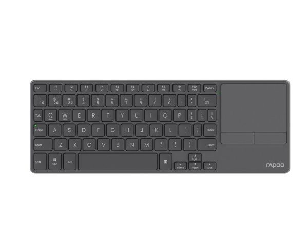 RAPOO E900T Wireless Keyboard w/ Touchpad, Up to 4 Devices Quick Switch, Ultra Slim 3.9mm, Aluminum Back, BT, 2.4Ghz.
