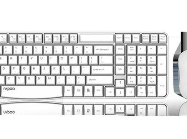RAPOO X1800S 2.4GHz Wireless Optical Keyboard Mouse Combo Black - 1000DPI Nano