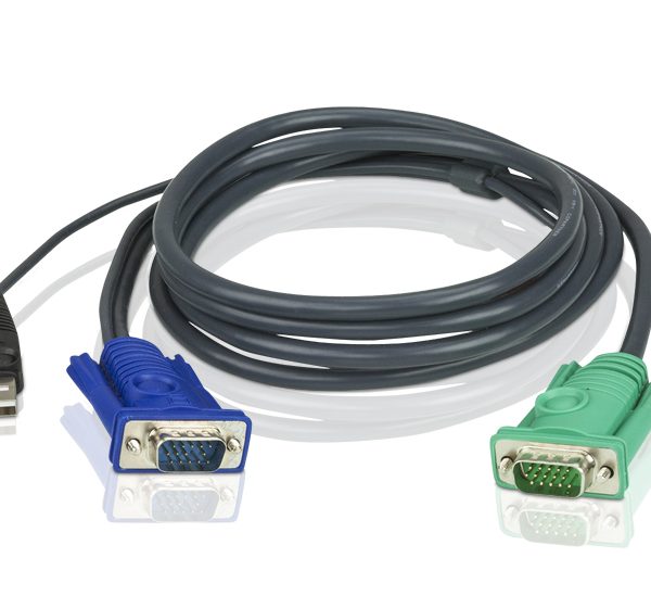 Aten KVM Cable 1.8m with VGA & USB to 3in1 SPHD