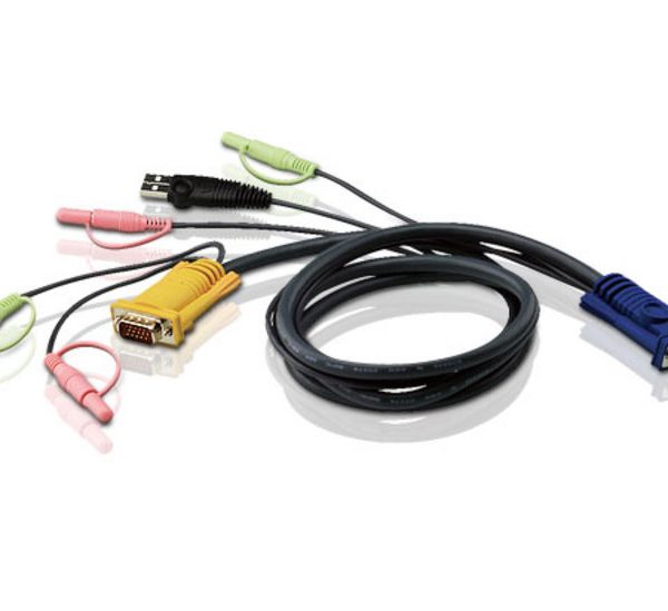 Aten KVM Cable 1.8m with VGA, USB & Audio to 3in1 SPHD suit CS173xB, CS173xA, CS175x