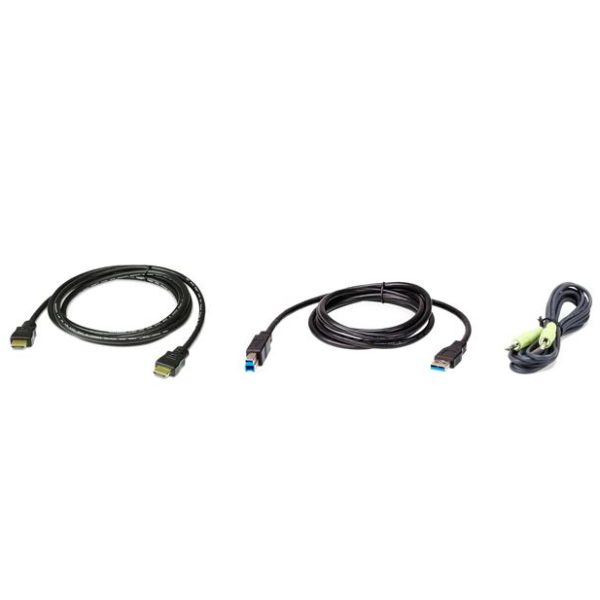 Aten 2L-7D02UHX3 KVM Cable 1.8m with HDMI, USB & Audio to HDMI, USB & Audio