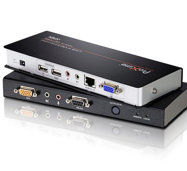 Aten KVM Extender Kit VGA/Audio Cat 5 Extender With Deskew, 1920x1200@60Hz 150m, 1280x1024@60Hz 300m