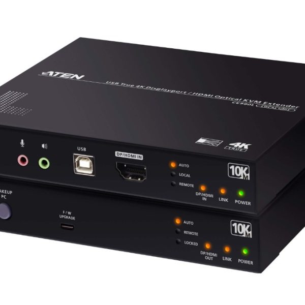 Aten USB True 4K DisplayPort/HDMI Optical KVM Extender (True 4K @ 10 km)