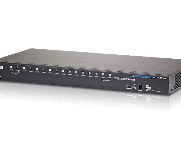 Aten Desktop KVM Switch 16 Port Single Display HDMI w/ audio, 2x Custom KVM Cables Included Only