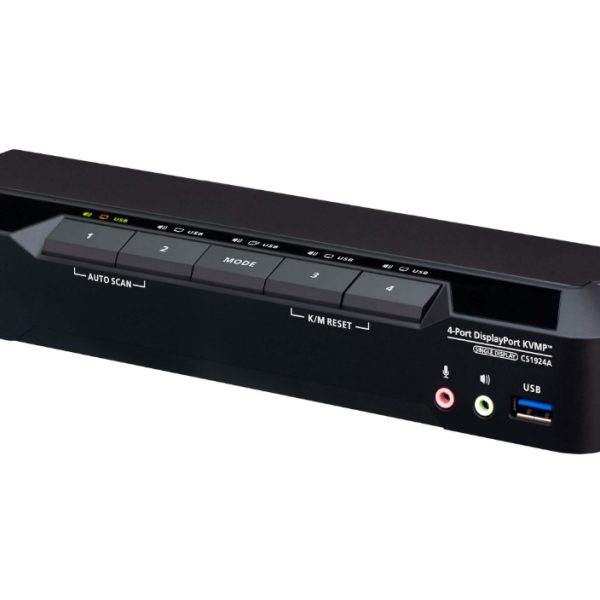 Aten Desktop 4-Port USB 3.0 8K DisplayPort KVMP™ Switch (Cables included)