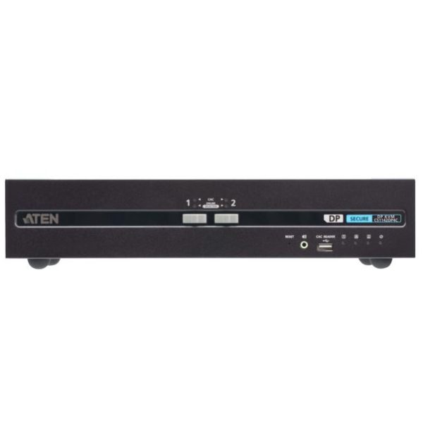 Aten 2-Port USB DisplayPort Dual Display Secure KVM Switch with CAC (PSD PP v4.0 Compliant)