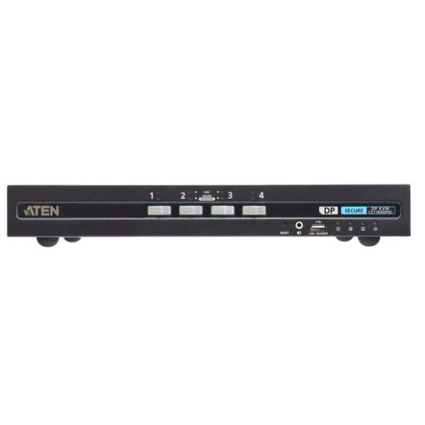 Aten 4-Port USB DisplayPort Secure KVM Switch with CAC (PSD PP v4.0 Compliant)