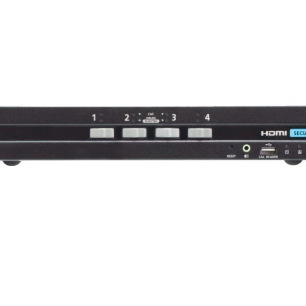 Aten 4-Port USB HDMI Secure KVM Switch with CAC (PSD PP v4.0 Compliant)