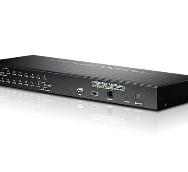Aten 16 Port PS/2-USB 2.0 KVMP Switch over IP, 1 VGA USB KVM Cable, 1 VGA PS/2 KVM Cable included