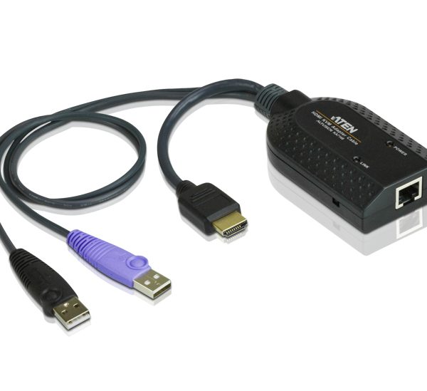 Aten HDMI USB KVM Adapter Cable with Virtual Media & Smart Card Reader Support for KN/KM/KH series