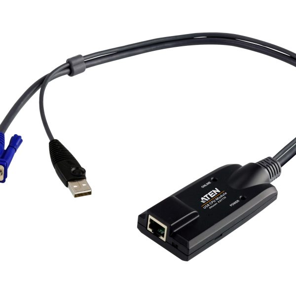 Aten KVM Cable Adapter with RJ45 to VGA & USB for KH, KL, KM and KN series