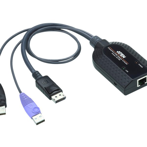 Aten KVM Cable Adapter with RJ45 to DisplayPort (w/ Audio Signal) & USB to suit KM and KN series