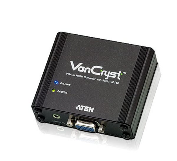 Aten VGA(F) to HDMI(F) Converter, supports up 1920x1200, converts analog VGA signals to HDMI output