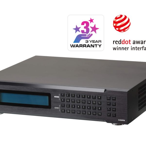 Aten Professional Matrix 16x16 HDMI Matrix with Scaler, Seamless Switch, control via front-panel pushbuttons