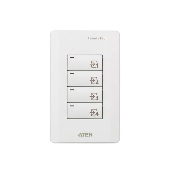 Aten VPK104 4-Key Contact Closure Remote Pad for VP1420/VP1421 Presentation Matrix Switches. Led lights, Engraved button