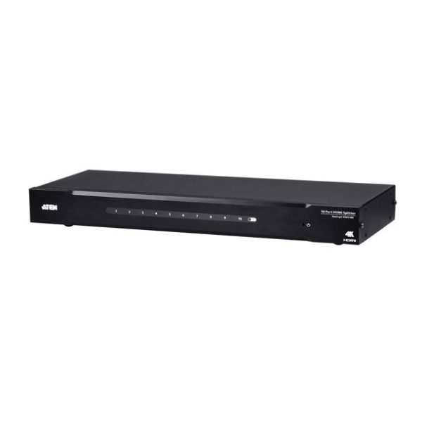 Aten VS0110HA 10-Port 4K HDMI Splitter, HDCP 1.4 compliant, Built-in bi-directional RS-232, Supports Dolby True HD & DTS HD Master Audio, EDID Expert™