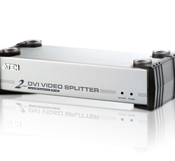 Aten Video Splitter 2 Port DVI Video Splitter w/ Audio, 1920x1200@60Hz, Cascadable to 3 Levels (Up to 8 Outputs)