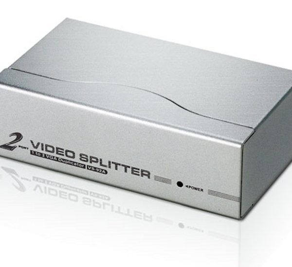 Aten Video Splitter 2 Port VGA Splitter 350Mhz, 1920x1440@60Hz, Cascadable to 3 levels (Up to 8 Outputs)