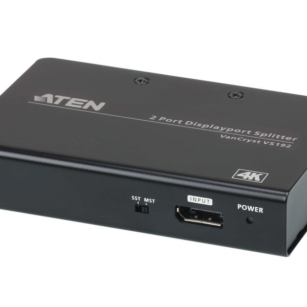 Aten Video Splitter 2 Port DisplayPort 4K Splitter, 4096x2160 / 3840x2160@60Hz, Supports Extend Mode & Split Mode