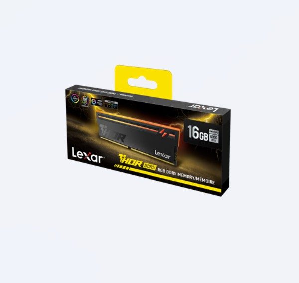 Lexar LD5U16G60C36BV-RGS DDR5 UDIMM 16GB 6000 MT/s 1.35V CL36 THOR G2 OC Black